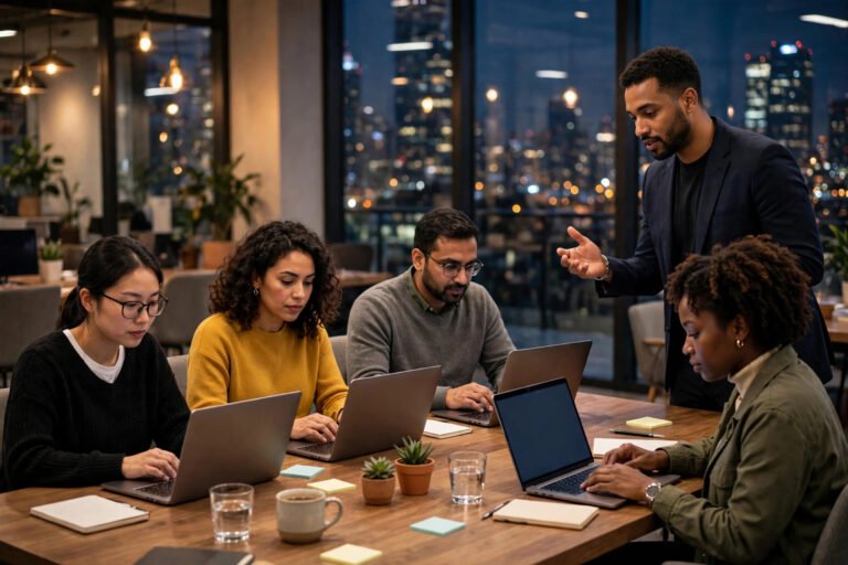 White-label SEO for agencies — agency team meeting around a conference table